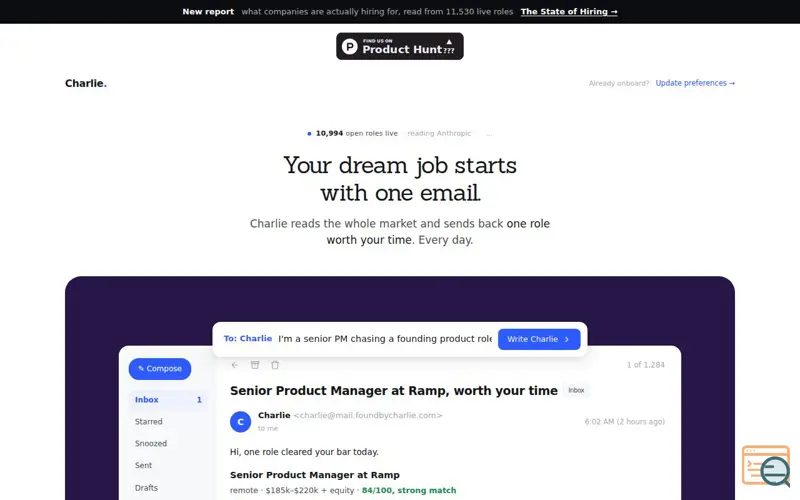 Screenshot of Charlie