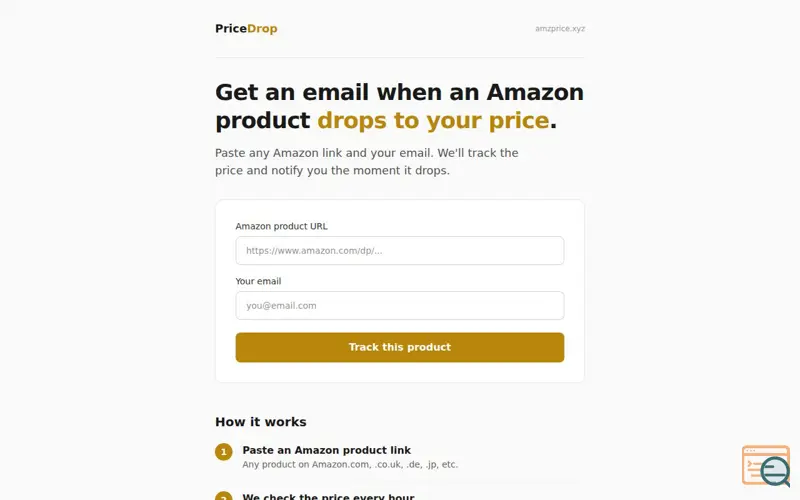 Screenshot of PriceDrop