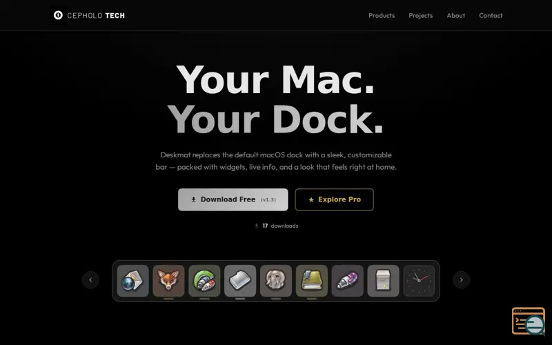 Screenshot of Deskmat