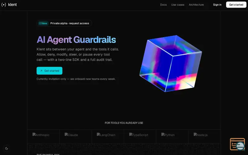 Screenshot of Klent