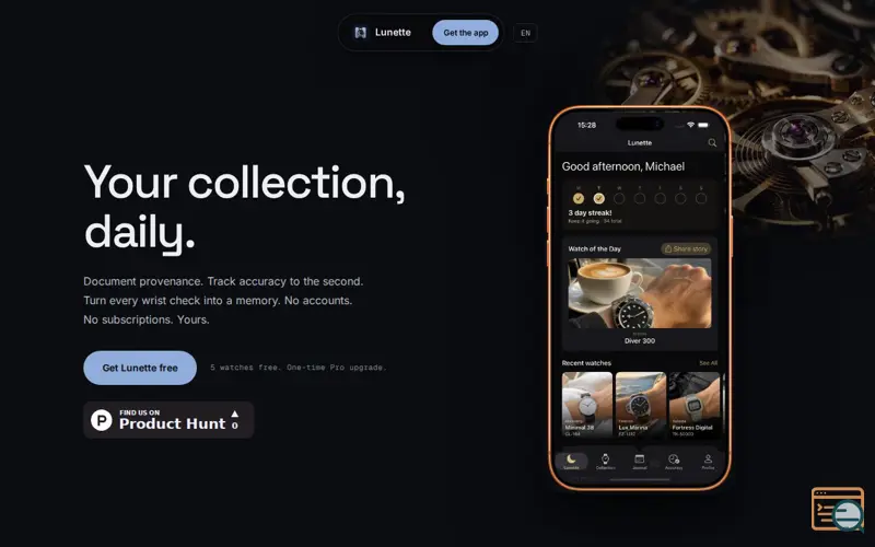 Screenshot of Lunette
