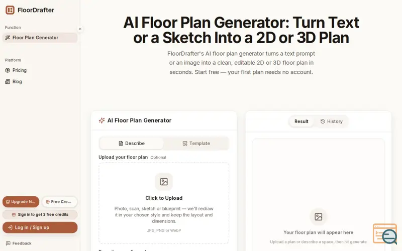 Screenshot of FloorDrafter