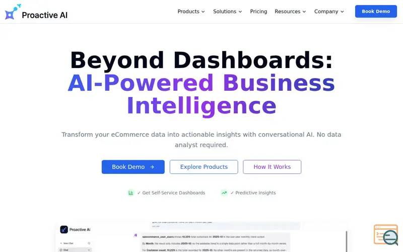 Screenshot of Proactive AI