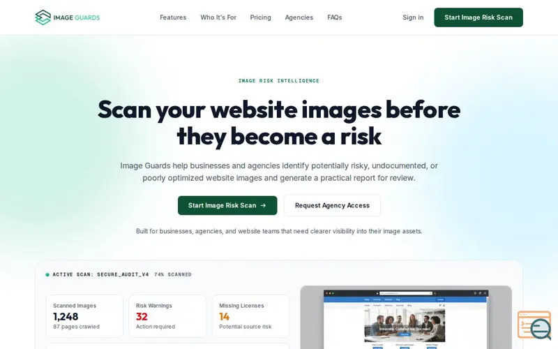 Screenshot of imageguards.com
