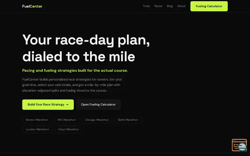 Screenshot of FuelCenter