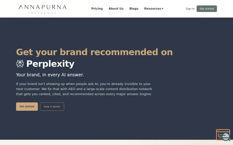 Screenshot of Annapurna Influence | Show your brand on Answering Machine