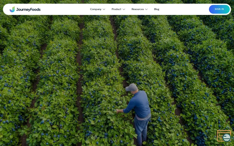 Screenshot of Journey AI by Journey Foods, a launch using Style AI