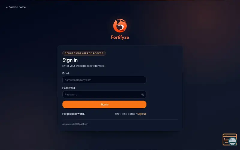 Screenshot of Fortifyze