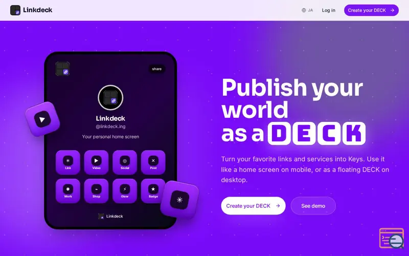 Screenshot of Linkdeck