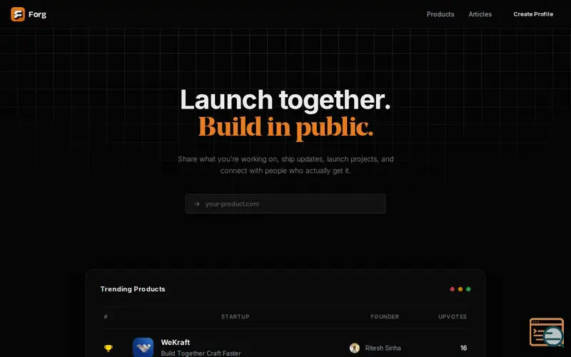 Screenshot of Forg