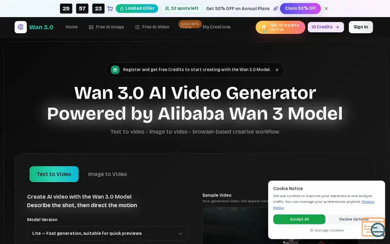 Screenshot of wan 3.0