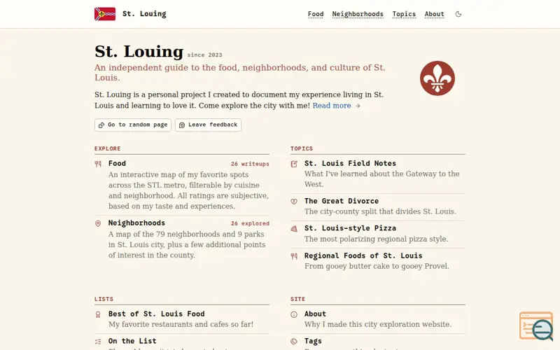 Screenshot of Stlouing