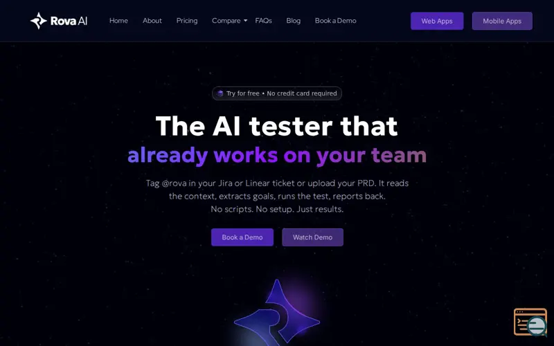 Screenshot of Rova AI