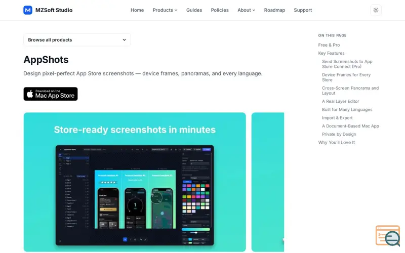 Screenshot of AppShots