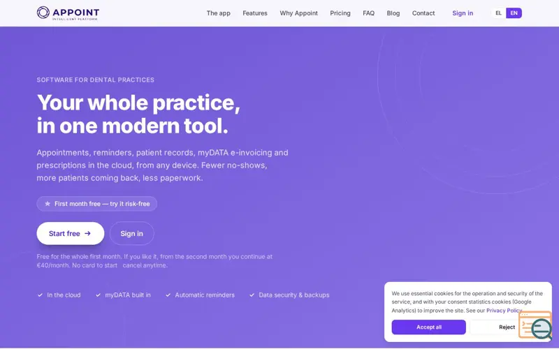 Screenshot of Appoint