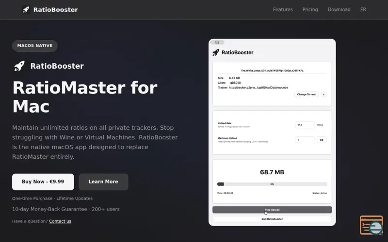 Screenshot of RatioBooster