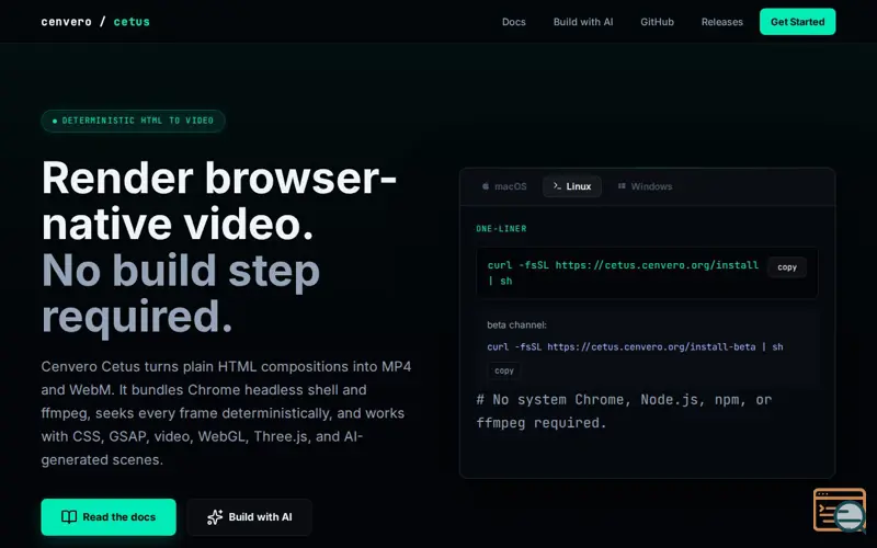 Screenshot of Cenvero Cetus