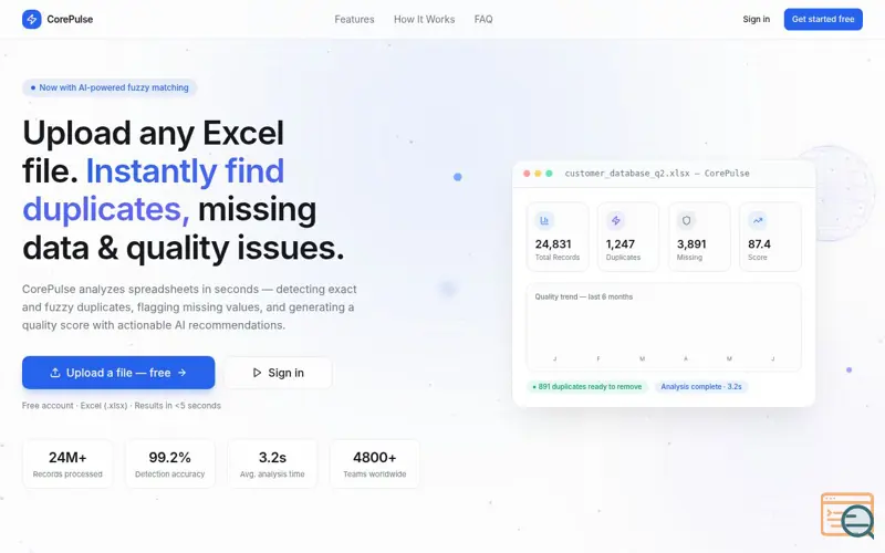 Screenshot of CorePulse
