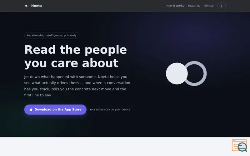 Screenshot of Noeta