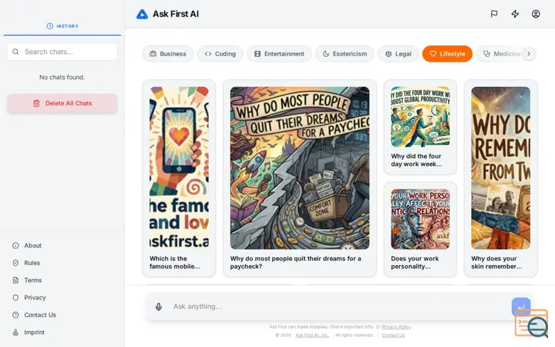 Screenshot of Ask First AI — Join Monetization 2.0