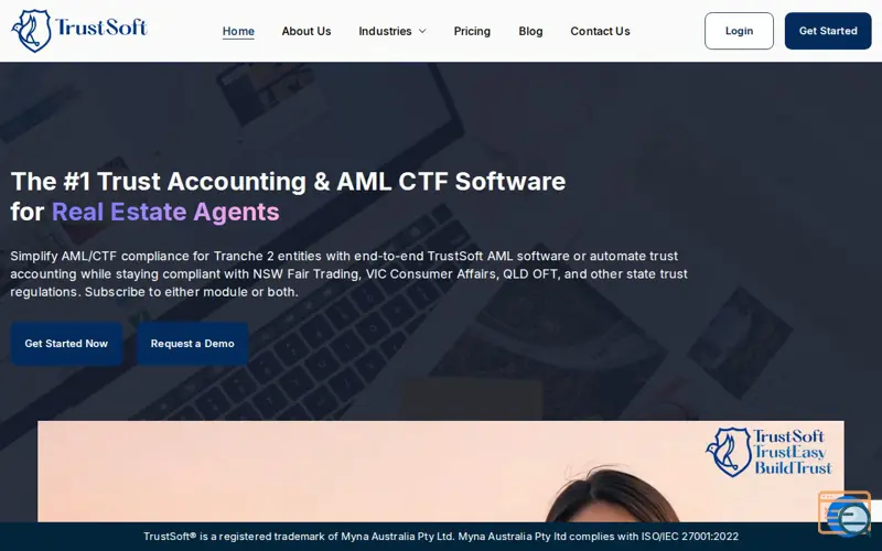 Screenshot of Trust Soft