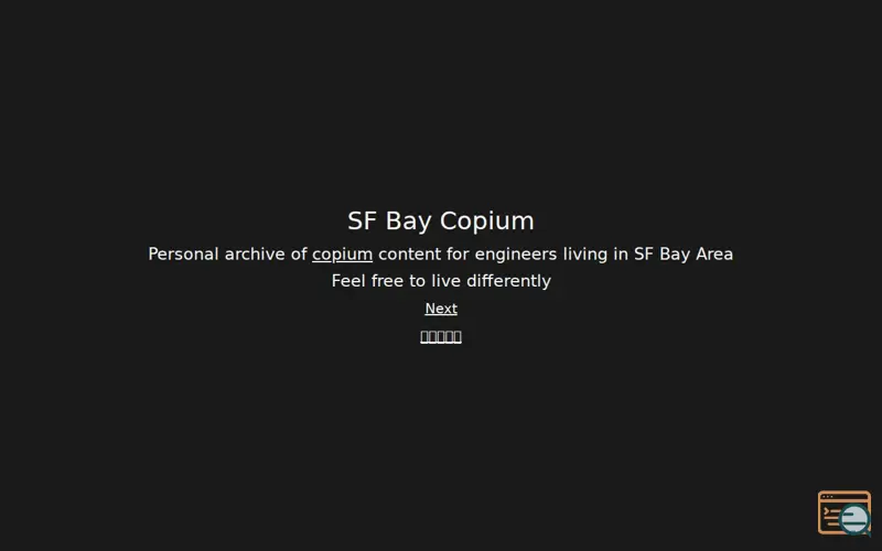 Screenshot of Copium