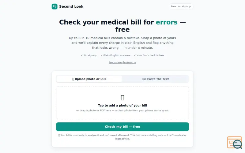 Screenshot of Second Look