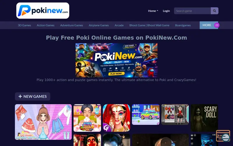 Screenshot of Poki 2.0 Games Free Online