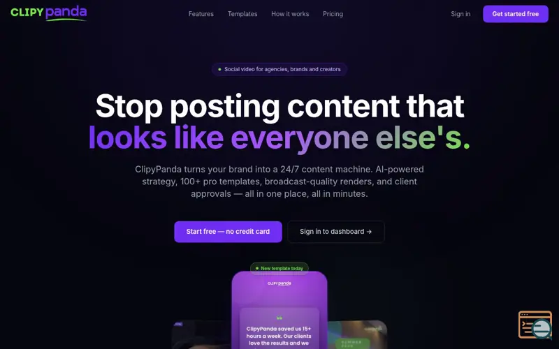 Screenshot of ClipyPanda