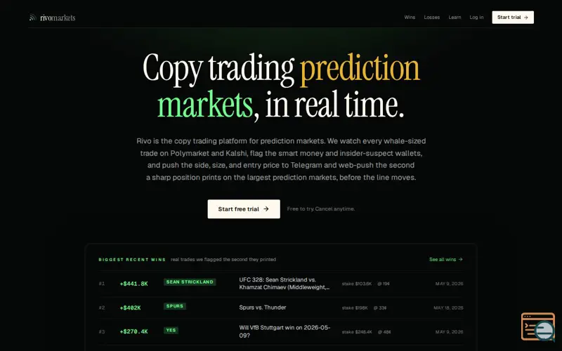 Screenshot of RivoMarkets