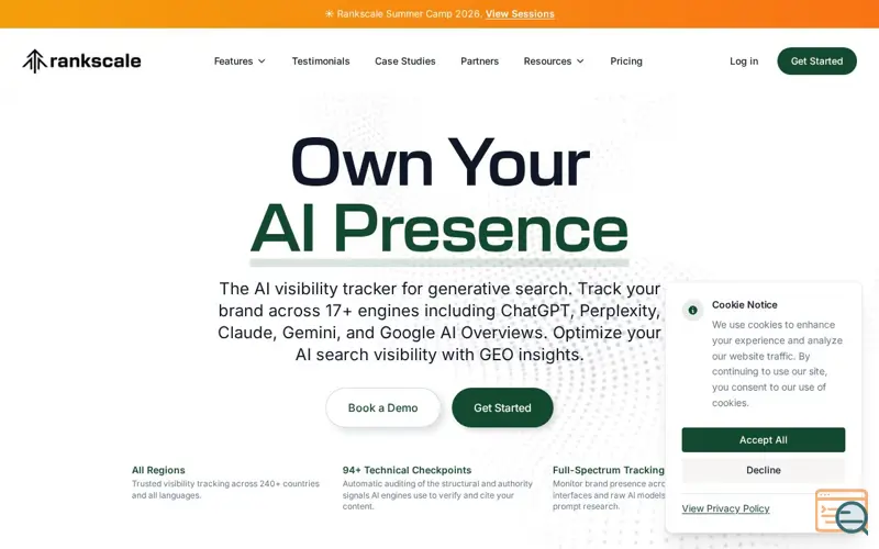 Screenshot of Rankscale AI