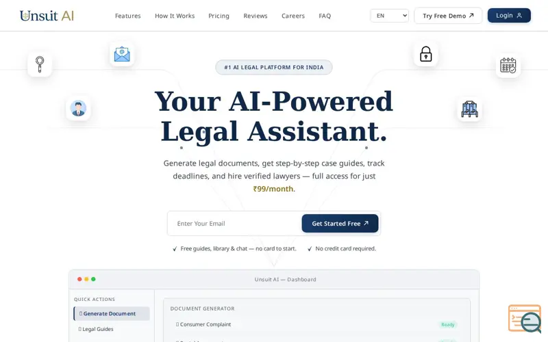 Screenshot of UnsuitAi