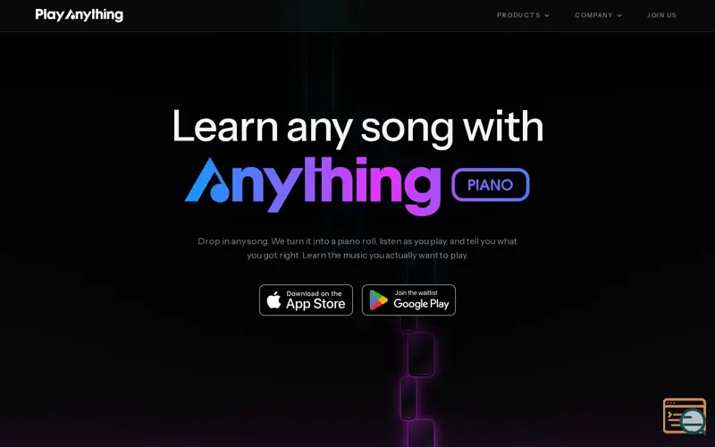 Screenshot of Anything Piano