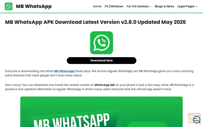 Screenshot of mb whatapp