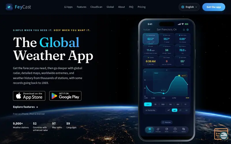 Screenshot of FeyCast