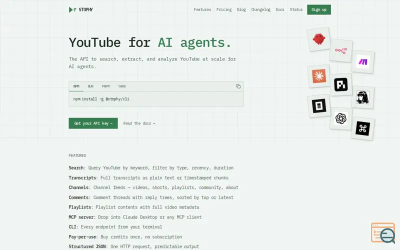 Screenshot of Stophy
