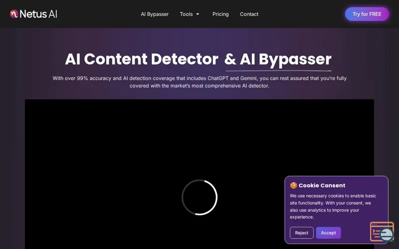 Screenshot of Netus AI