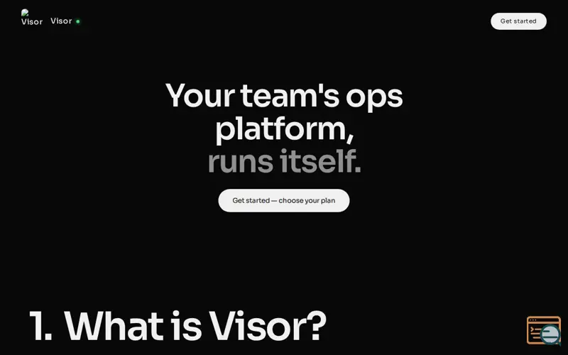 Screenshot of Visor