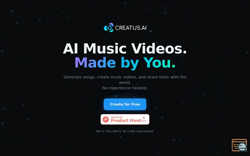 Screenshot of Creatus Music 