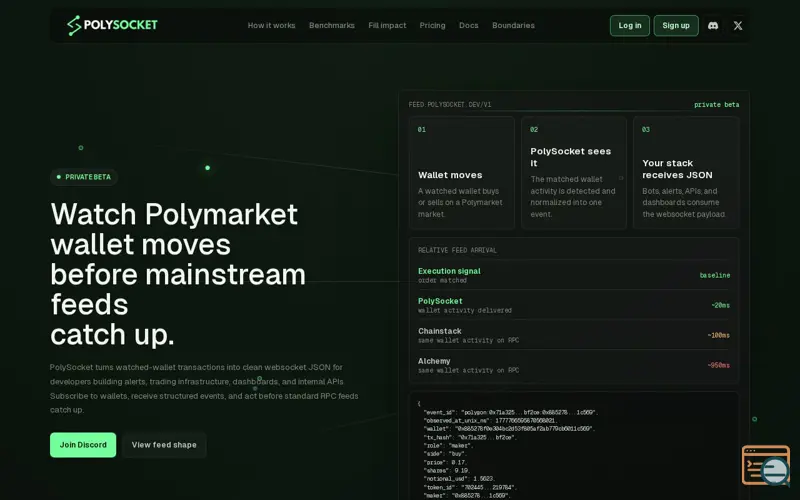 Screenshot of PolySocket