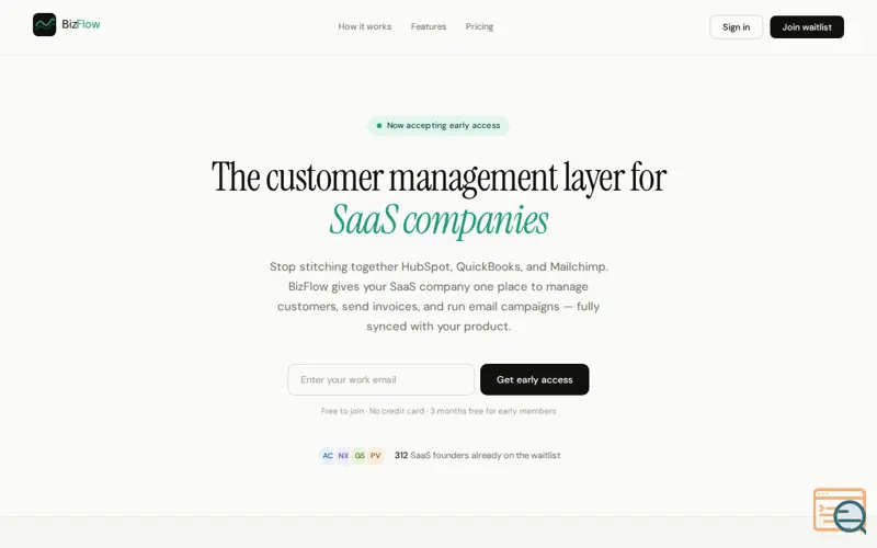 Screenshot of BIZFLO