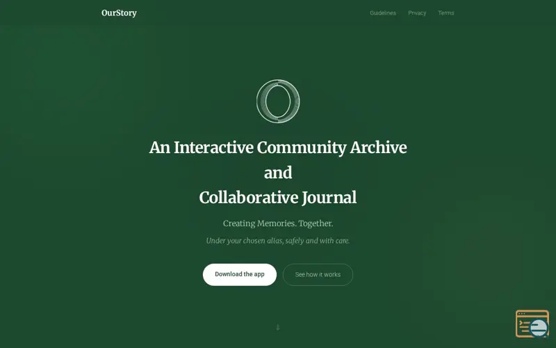 Screenshot of The OurStory App