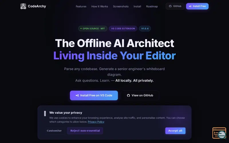 Screenshot of CodeArchy