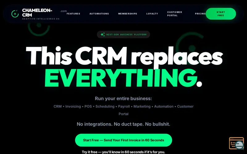 Screenshot of Chameleon-CRM