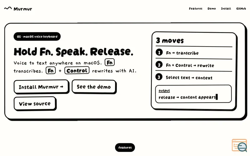 Screenshot of Murmur