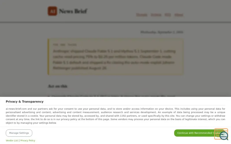 Screenshot of AI News Brief — 2026-08-28