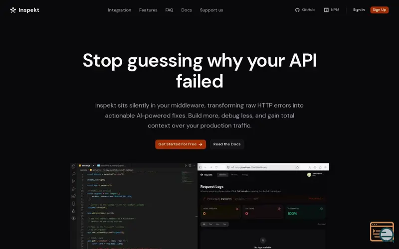 Screenshot of Inspekt SDK