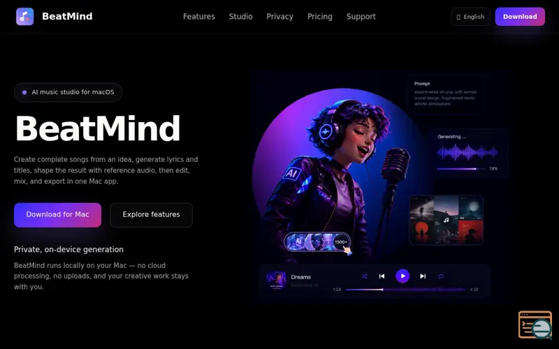 Screenshot of BeatMind