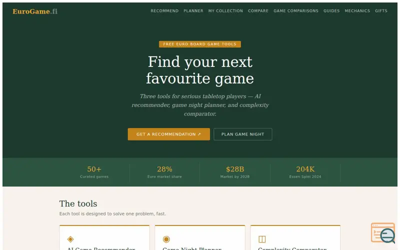 Screenshot of EuroGameFi