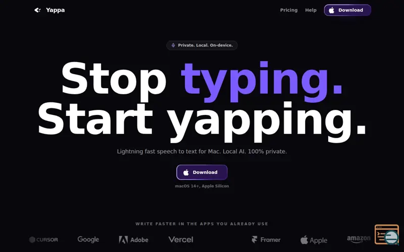Screenshot of Yappa